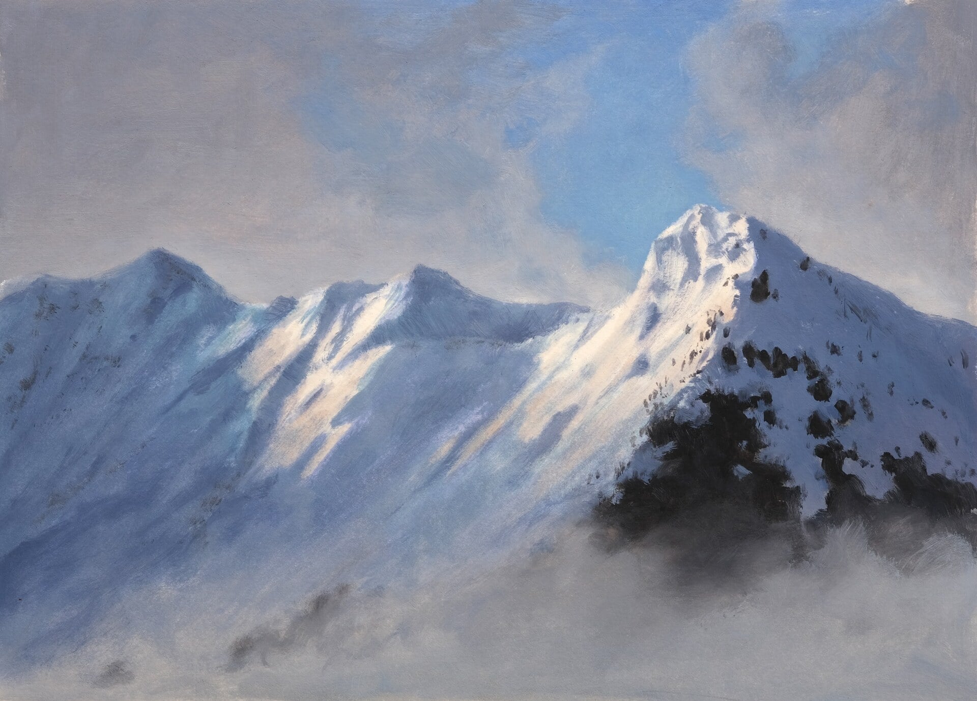 Playras #3 - Huile sur carton, 2023 par JanMar