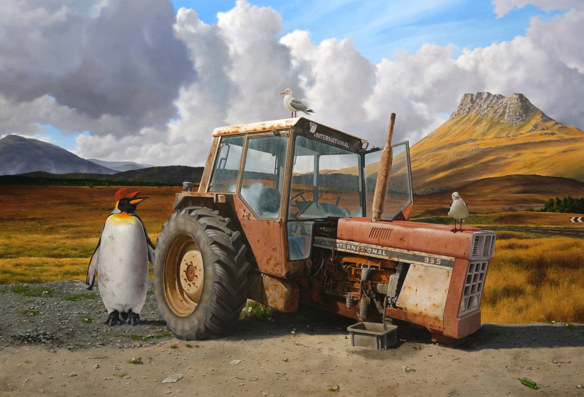 A hundred Miles - Huile sur toile, 2023 par JanMar